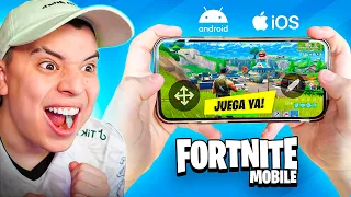 ¡COMO JUGAR AL FORTNITE EN MOBILE! 😲 2023 😊 PARA ANDROID Y IOS