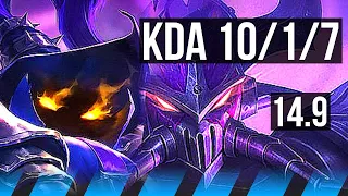 VEIGAR vs KASSADIN (MID) | 10/1/7 | KR Master | 14.9