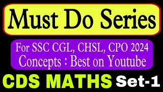 Must Do for SSC Exams 2024: Maths by Rohit Tripathi
