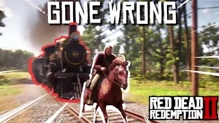 The ULTIMATE Train Heist(GOES WRONG) Red Dead Redemption 2