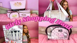 ✨🩷 HUGE GIRLY SHOPPING HAUL 🩷✨ (Juicy Couture, Hello Kitty finds!)