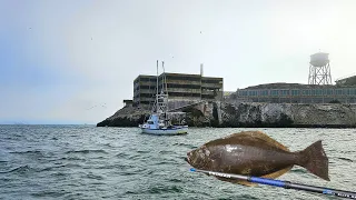 FISHING at the ROCK (Alcatraz Federal Prison) SF BAY