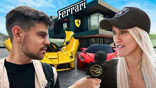 With SUPERCAR BLONDIE in the $500,000,000 Casa Ferrari?