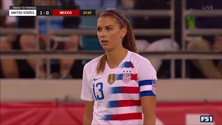 Alex Morgan vs Mexico (4/5/18) Every Touch