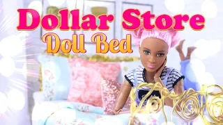 DIY - How to Make: Dollar Store Doll Bed - Handmade Dollhouse Crafts