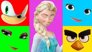 💕❤️Funny Wrong Heads Face Frozen 2 Elsa Puzzle Disney Game