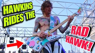 ‼️Justin Hawkins rides the RAD HAWK live on the 2024 Monsters of Rock Cruise! 🤯🎸
