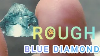 Found Treasure Rough BLUE Diamond gem STONE ❤️💎👍 |  @AmatsvieSOfficial @YouTube @youtubecreators