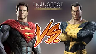 Injustice Gods Among Us - Superman Vs. Black Adam (Hard) Walkthrough | RozZ99