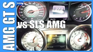 Mercedes AMG GT S 510 HP vs SLS AMG 571 HP 0-273 km/h Acceleration BATTLE!