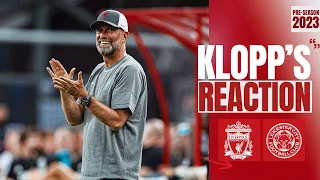 Klopp's reaction: 'Good things, and some things to work on' | Liverpool 4-0 Leicester City