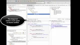 Eclipse - Merge and Resolve Conflicts with git