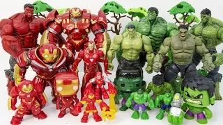 HULKBUSTER & IRON MAN vs HULK~ GO GO GO! Marvel HULK SMASH Collections Toy Battle #Toysplaytime