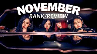 ranking/reviewing k-pop songs released in november 2023