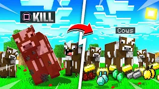 Minecraft Pe But Cow Give Op Items 🔥 | super Cows 🥵