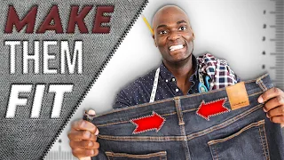 SLIM The Waist Of Your Jeans! (PRO TAILORING TUTORIAL)