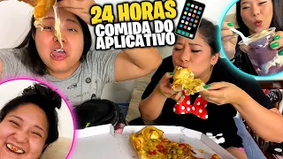 24 HORAS SÓ COMENDO COMIDA DO APLICATIVO | Blog das irmãs