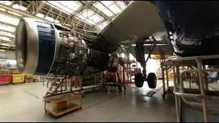 BAMG airbus hangar walk round VR180 3D