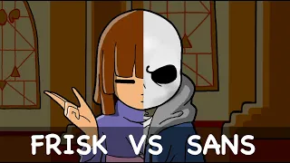 Frisk and Sans Fighting Animation