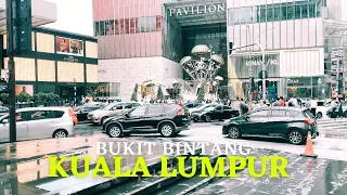 Bukit Bintang, Kuala Lumpur | Walking Tour in 4K | Malaysia, December 2022 | Barefoot Walks