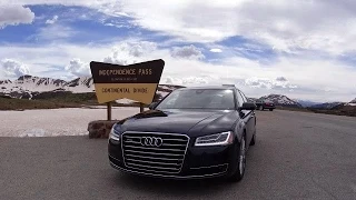 2015 Audi A8 L 4.0T mountain drive over Independence Pass