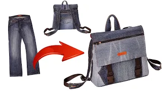 Don’t throw away old jeans - I’ll show you how to sew simply a small backpack!
