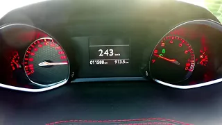 Peugeot 308 GTi 270 Acceleration 0 254 km h