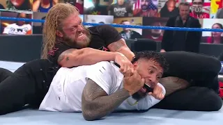 WWE SMACKDOWN EDGE AND THE MYSTERIO DESTROY ROMAN REIGNS AND THE USOS 07/09/21