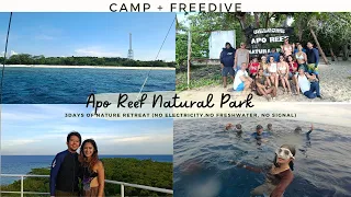 Island life at Apo Reef | Camping + Freediving (part 1)
