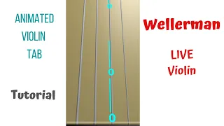 WELLERMAN  🦜  🏴‍☠️  🤣 #𝓛𝓐𝟐𝟖. Live Violin TAB 🎻 🔢 #DIY ☼=1.5. TUTORIAL.🎸 HERO🦸‍♀️ 4🎻. #𝓛𝓐 #𝓢𝓜