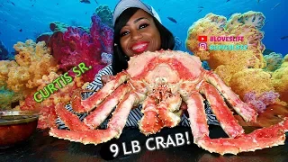 Bloveslife meets Curtis the Crab SR. a 9 LB Whole Alaskan King Crab