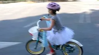 Sasha takes off the training wheels...