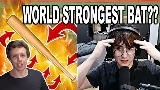 Michael Reeves Reacts To "World's most powerful bat" // Stuff Made Here