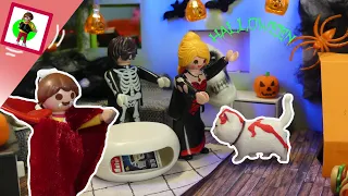 Playmobil Film "Halloween, Frau Schick rastet aus!!!! Blutet der Kater?" Familie Jansen /😱😂
