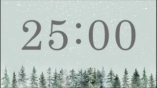 25 Minute Winter Forest Timer (Piano Tones at End)