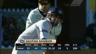 Gautam Gambhir 167 vs New Zealand 3rd Test 2009 @ Wellington