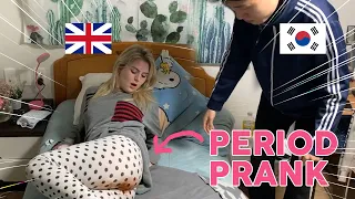 [AMWF]Period Prank On My Korean Boyfriend And See How He React *HE IS CUTE*