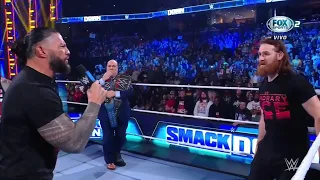 Roman Reigns confronta a Sami Zayn por culpa de Kevin Owens - WWE Smackdown 06/01/2023 (En Español)