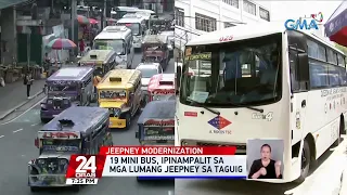 19 mini bus, ipinampalit sa mga lumang jeepney sa Taguig | 24 Oras