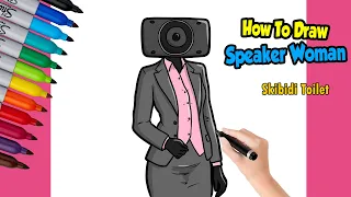 How to Draw Speaker Woman From Skibidi Toilet: Step-by-Step Tutorial Drawing Easy