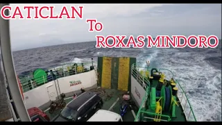 MONTENEGRO SHIPPING LUMALABAN SA LAKAS NG ALON  #Say Mortz #roxasorientalmindoro9 #caticlan