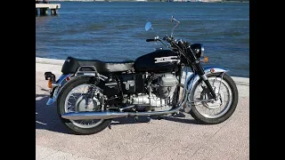 Moto-Guzzi V7 850 GT (1972) - onboard video