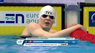 4x100m Free Style Women - Preliminary - Euro Swimming Championship 2021