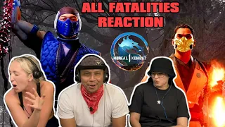 MORTAL KOMBAT - All Fatalities | Reaction!