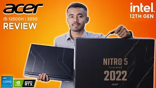 Acer Nitro 5 2022 Intel i5 12th Gen 12500H RTX 3050 Unboxing and Full Review | 12th Gen Laptop