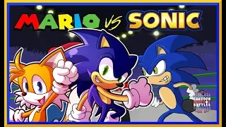 MARIO VS SONIC!! Sonic & Tails Mario Vs Sonic - Cartoon react Beatbox Battles