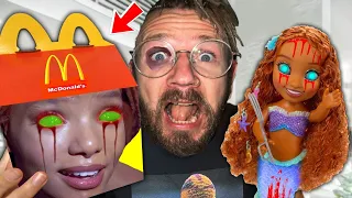 KAUFE niemals ARIELLE die kleine Meerjungfrau HAPPY MEAL um 3 UHR nachts!! Gruseliger als WEDNESDAY