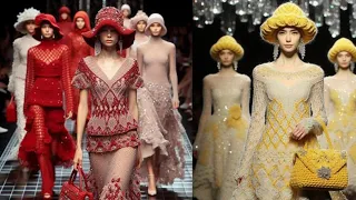 Wow💞🔥Crochet Dresses Fashion Show😍||Woolen Fashion Lover's💞💗#crochet#knitting#ai#design#woolen#best