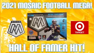 2021 Mosaic Football Mega Box Review! Yellow Reactive Mosaic and Hall of Famer Hit!