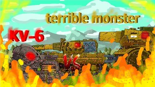 kv-6 HomeAnimation vs terrible monster Gerand - cartoons about tank